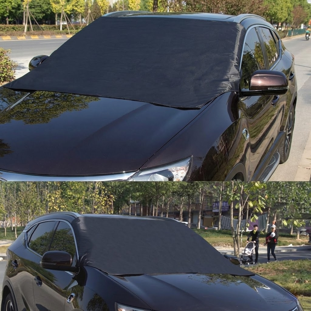 AlpinSchutz Premium Magnet-Scheibenabdeckung | Oxford 600D | Gepolstert und Kratzfrei